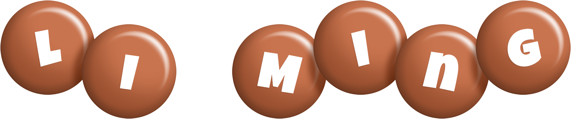 Li Ming candy-brown logo